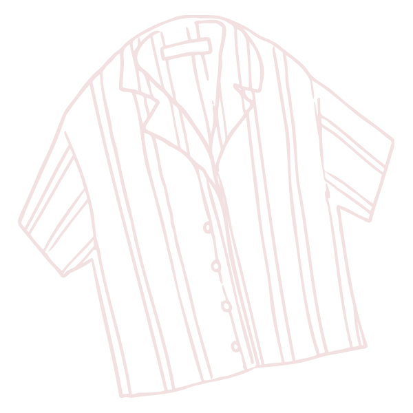 Striped pajama shirt outline
